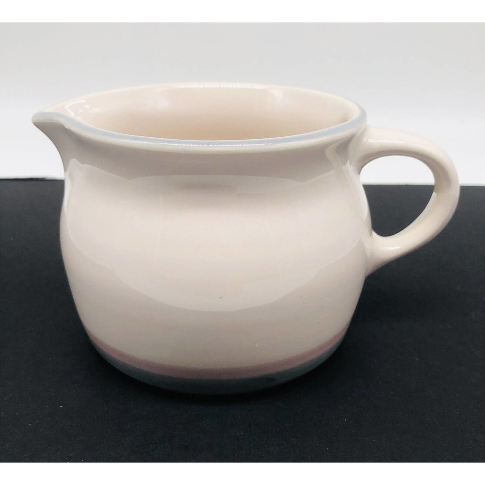 PFALTZGRAFF Stoneware Aura Pink Blue Band Creamer Bowl Cup Coffee Tea Design A1